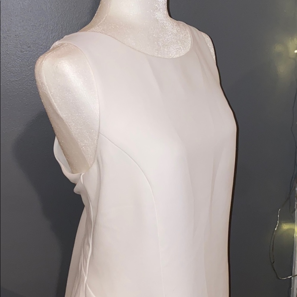 CAbi | White sleeveless blouse